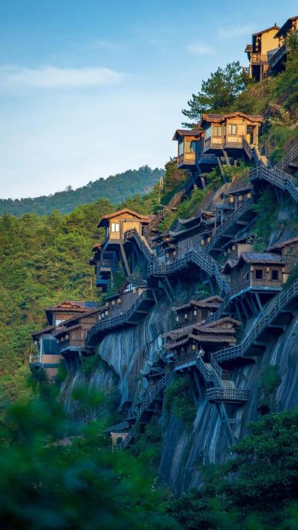Vagoo-Guzhonglou Mist Villa Mountain View Resort Hotel - Bed and Breakfast Qiaotou