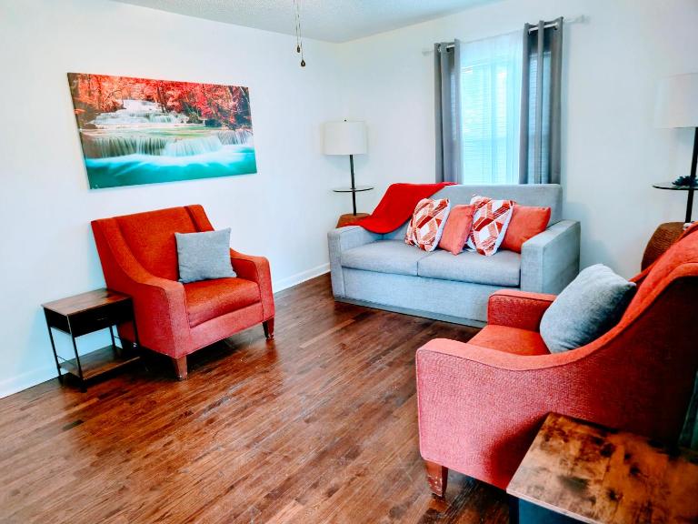 2 Bedroom Kitchen and Living Area - B&B Fayetteville