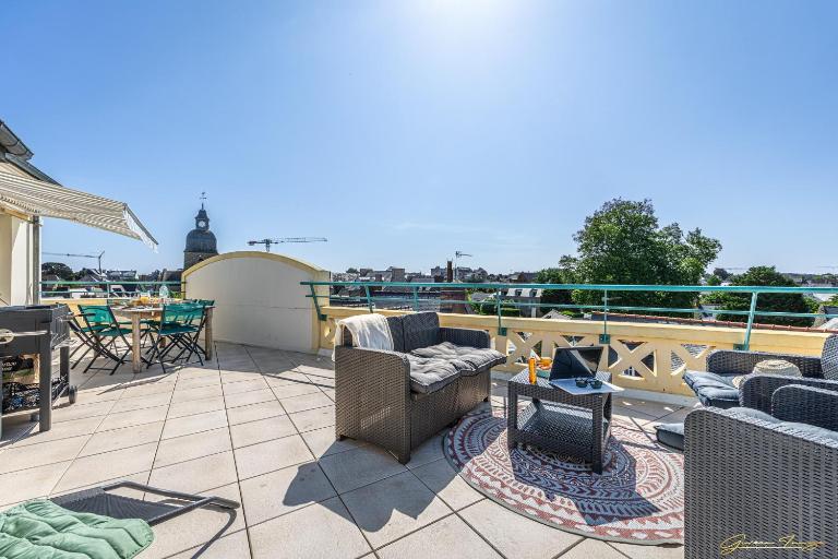 joli toit terrasse Le Celtic - B&B Dinard