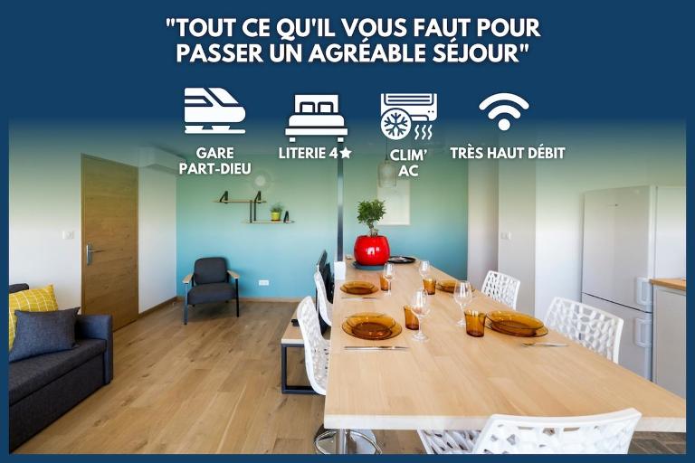 COCON - PartDieu l Parking l Climatisation by Dreamy Flat Lyon - B&B Lyon