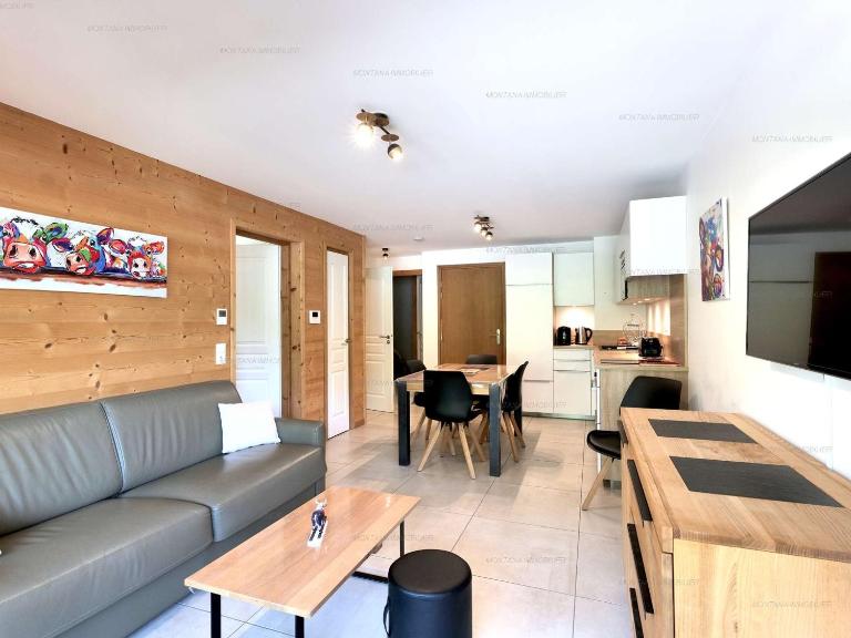Agréable 2 pièces + cabine - 6 personnes, balcon sud, Grand-Bornand - FR-1-458-234 - B&B Le Grand-Bornand