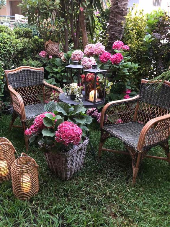 Maisonette on the beach with small garden - B&B Agiokampos