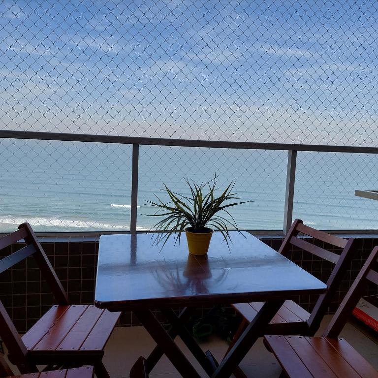 Apartamento Frente para o Mar em Praia Grande - Vista Incrível - Bed and Breakfast Praia Grande