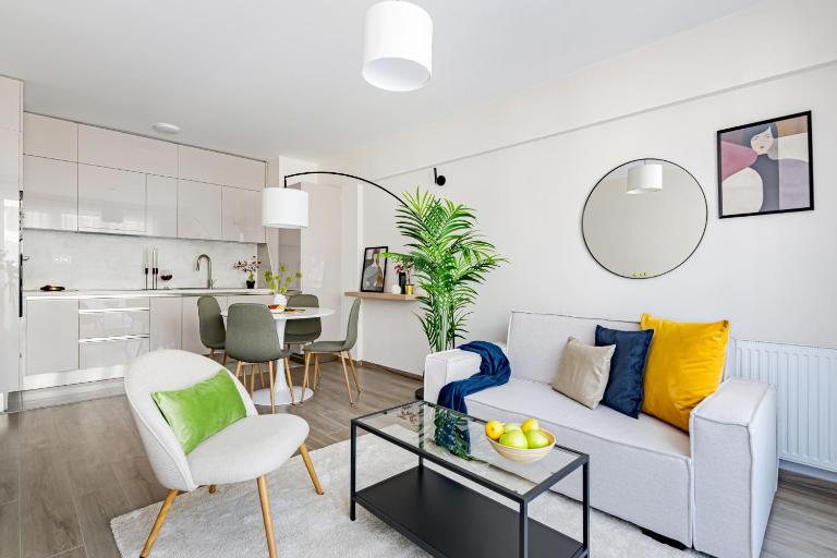 Parkwest Diamond Residence -Chic Apt with AC, Garage, Balcony - B&B Budapest