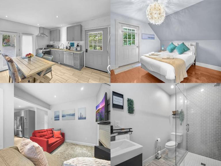 2BR Downtown Retreat Mins to Beach BBQ and Firepit - Chambres d'hôtes Cobourg