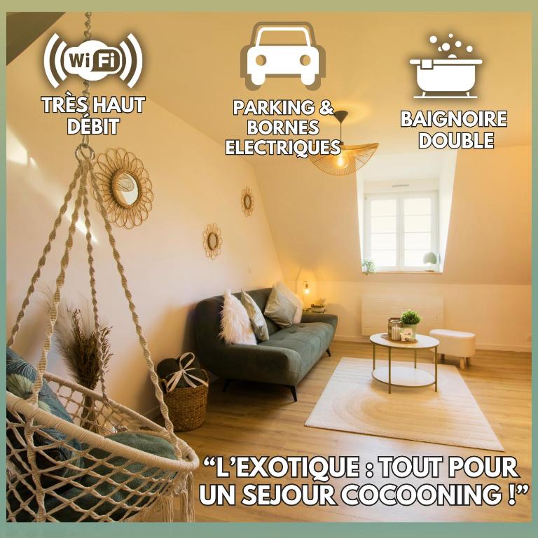 L'Exotique Baignoire Double Cozy Duplex - B&B Haguenau