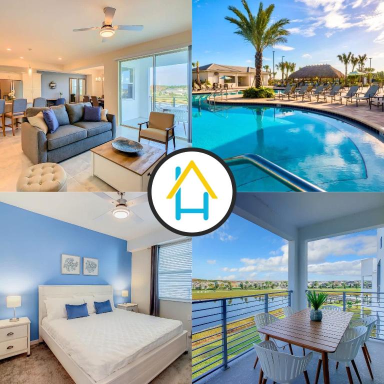 Gorgeous 2BR lakeview Condo with Waterpark - B&B Kissimmee