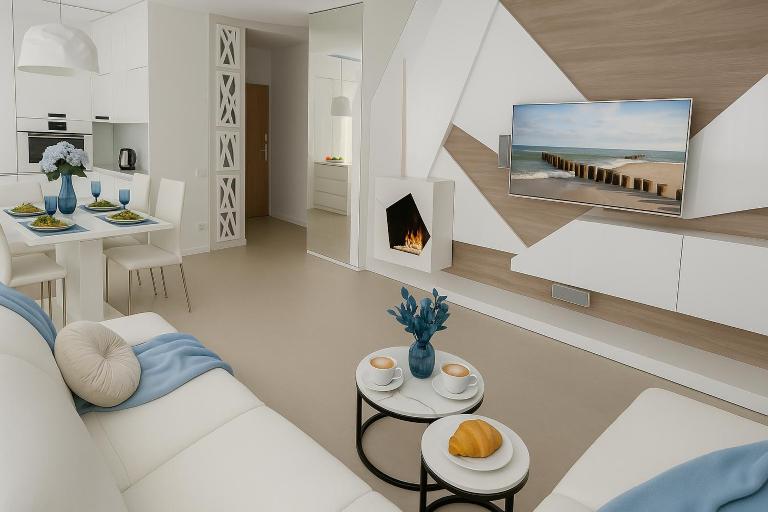 Blue Seaside Apartment - Ferienwohnung Danzig