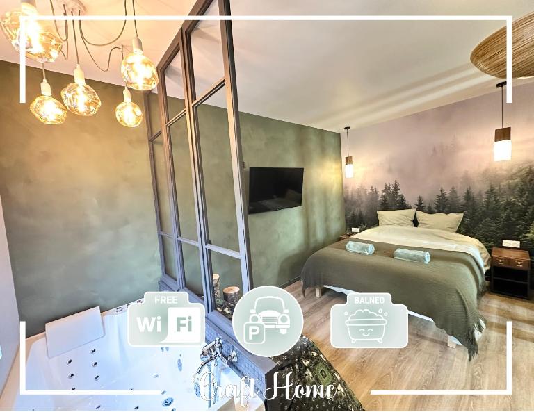 Craft Home - Le menuisier - Balneo - Parking privé - Ferienwohnung Saint-Étienne