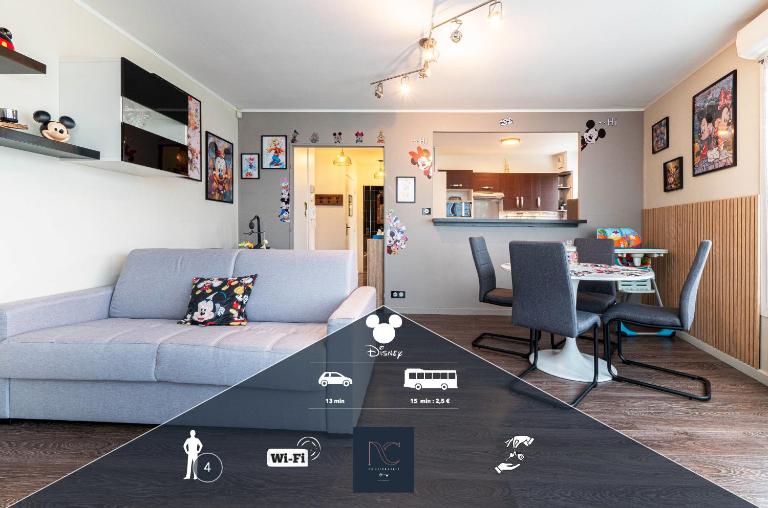 World of Disneyland, 4 personnes, Wifi - Ferienwohnung Chanteloup-en-Brie