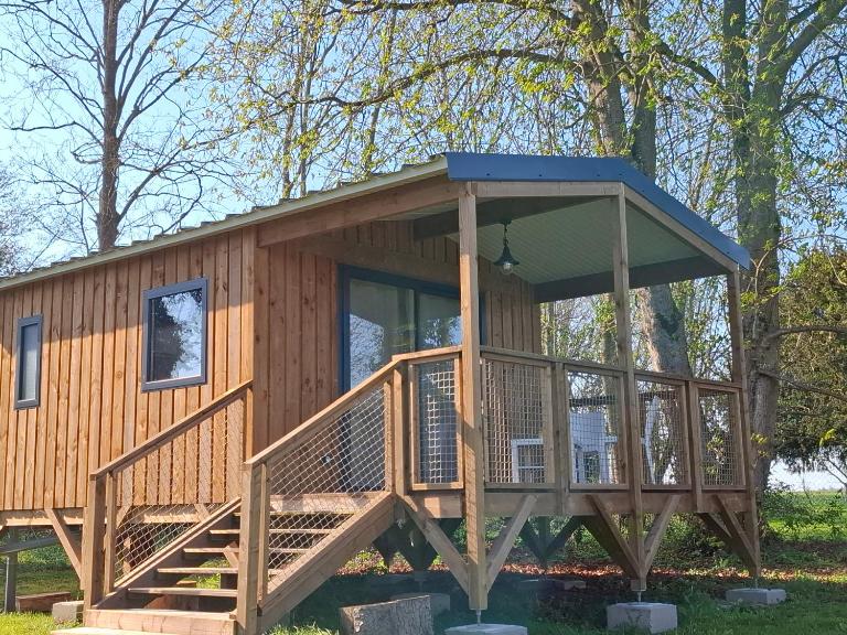 Les Cabanes d'Isa - Cab'Vert - B&B Flexanville
