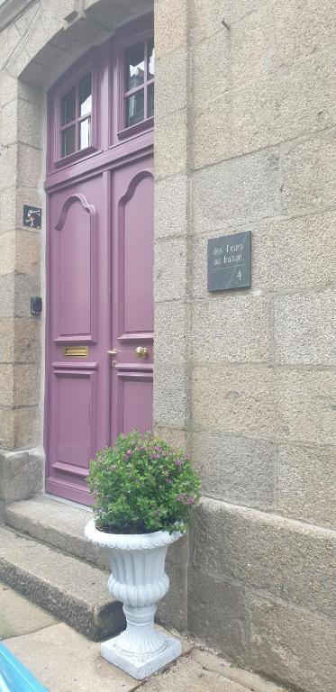 Des fleurs au balcon - Bed and Breakfast Quintin