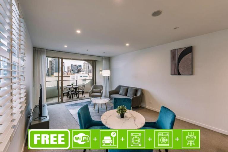 Luxury Inner City Stay Arthouse 2BR Apartment - B&B Brisbane