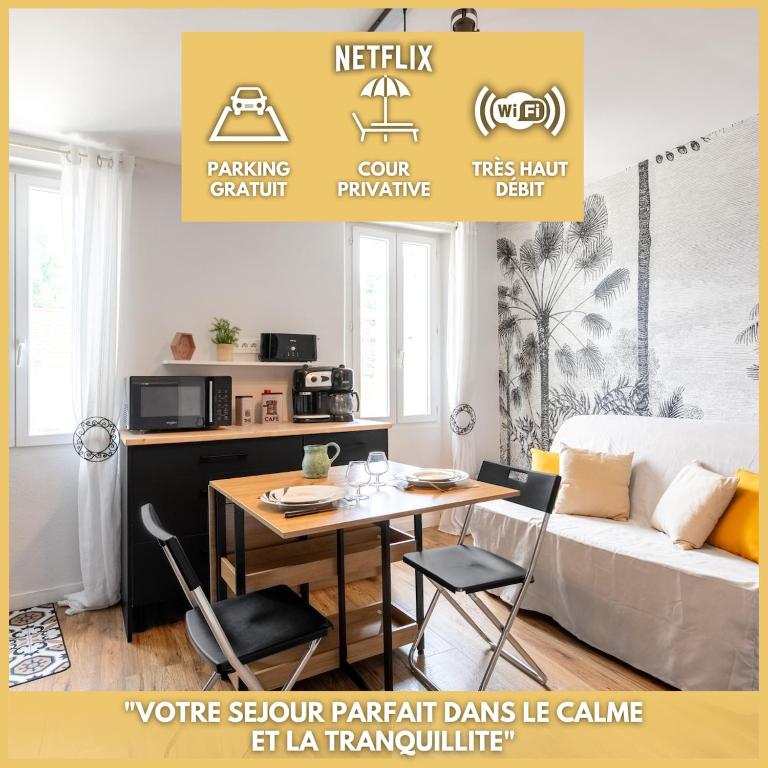 Le Cosy Talian T2 calme absolu Terrasse et WiFi - Chambres d'hôtes Six-Fours-les-Plages