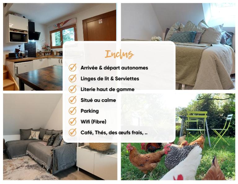 Studio duplex à Savenay - Escapade confort entre Nantes & l'océan - Chambres d'hôtes Savenay