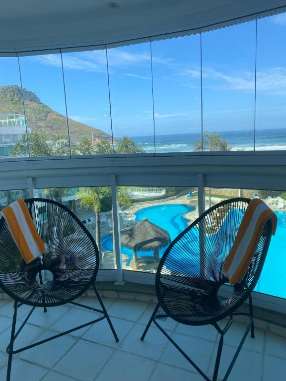 Bestview - Resort beira mar Pool academia Jacuzzi - B&B Rio de Janeiro