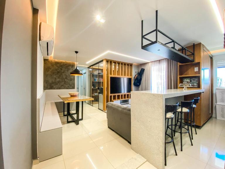 Apt todo mobiliado 2 quartos e Office com Cama Alto Padrão Cuiabá - Chambres d'hôtes Cuiabá
