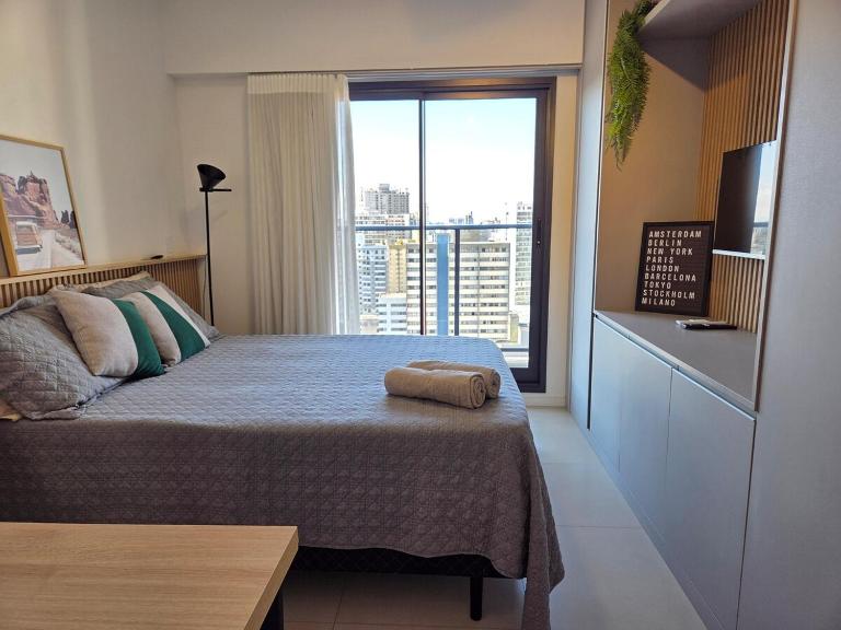 LOG1502 - Studio Clube com Vista para o Passeio Público - Chambres d'hôtes Curitiba