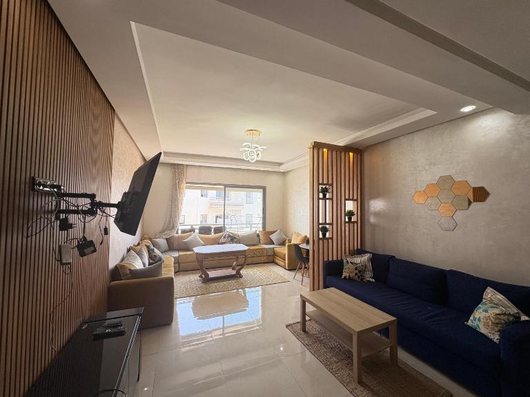 Appartement Residence Mansbay - Piscine - Accès Plage - WIFI - B&B Mohammedia