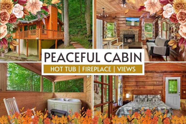 Peaceful End Cabin, Hot Tub, Fireplace - B&B Sevierville