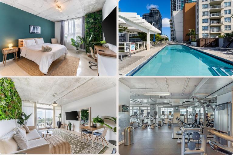 1BR Miami Retreat with BBQ, Pool, & Skyline Views - B&B Miami