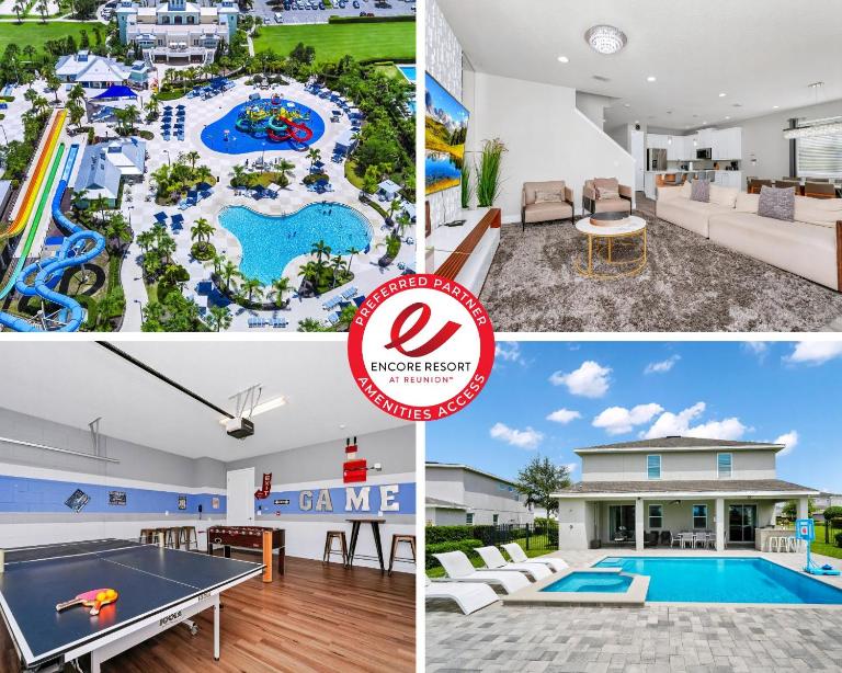 Striking Home With Games, Outdoor Kitchen Near Disney With Waterpark & Resort Access At Encore Resort - 7742Ff - Bed and Breakfast Orlando