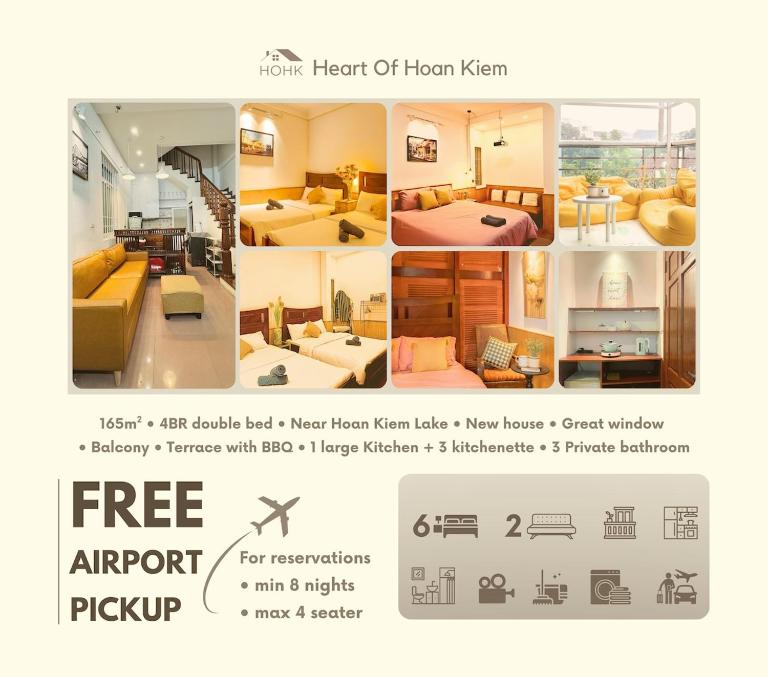 Heart Of Hoan Kiem RARE 4BR large cozy private house center max 14pax - Ferienwohnung Hanoi