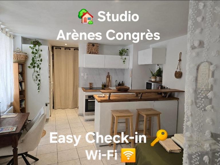 Studio Arènes Congrès EcoFriendly Centre - Bed and Breakfast Nîmes