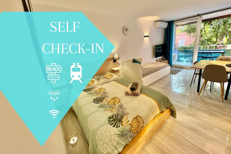 Studio moderne près de la plage & Monaco, Parking - B&B Rocabruna