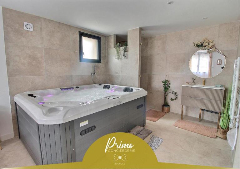Garden & Spa Camélia jacuzzi - B&B Bourges