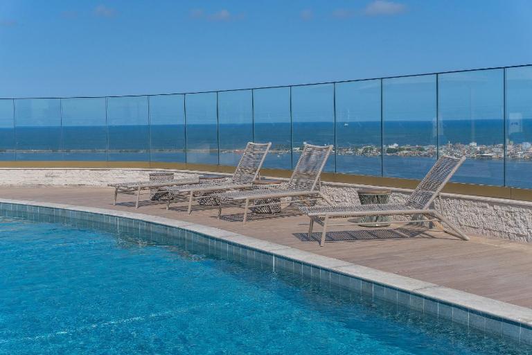 Vista mar - Flat Parque do Cais 1211 - B&B Recife