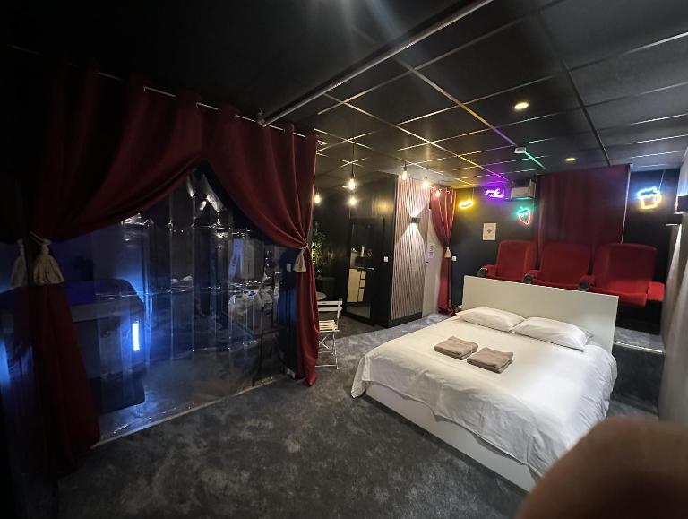 Cocon Jacuzzi et cinéma 4K B - B&B Bordeaux
