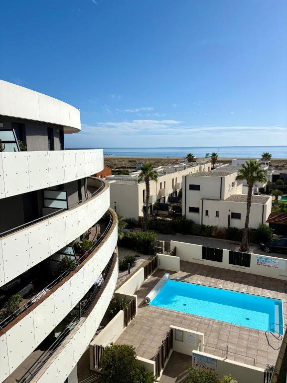 Superbe Appartement T3 - 6 Personnes - 100 m de la plage - Piscine- 6ODYS405C - B&B Le Barcarès