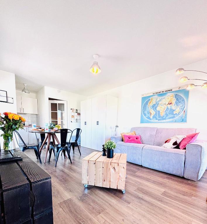 32 m2 appartement idéal famille avec parking privé - B&B Berck