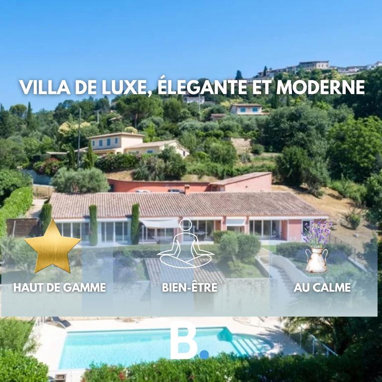 Magnifique villa - piscine chauffée - Côte d'Azur - B&B Montauroux