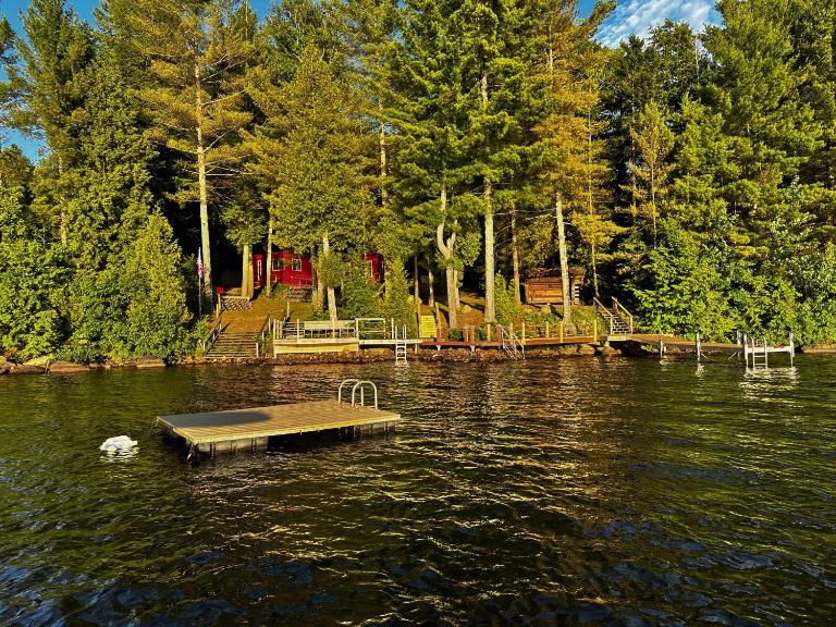 Well-appointed Adirondack cabin directly on 9-mile lake - B&B Lyon Mountain
