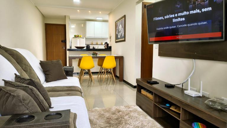 Bem-estar com Vista e Brisa do Mar em Guarapari 2Qts - Bed and Breakfast Guarapari