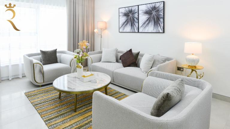 Elegant 2BR Haven - Al Raha Chic Bliss Escape - Bed and Breakfast Al Khārī