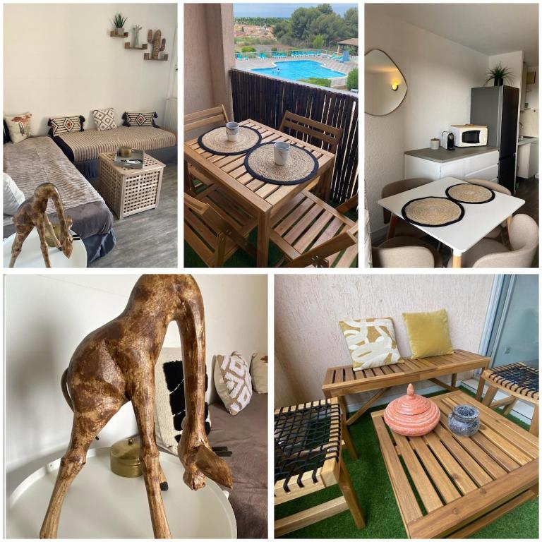 L'ecrin balinais T2 piscine climatisation - B&B Balaruc-les-Bains