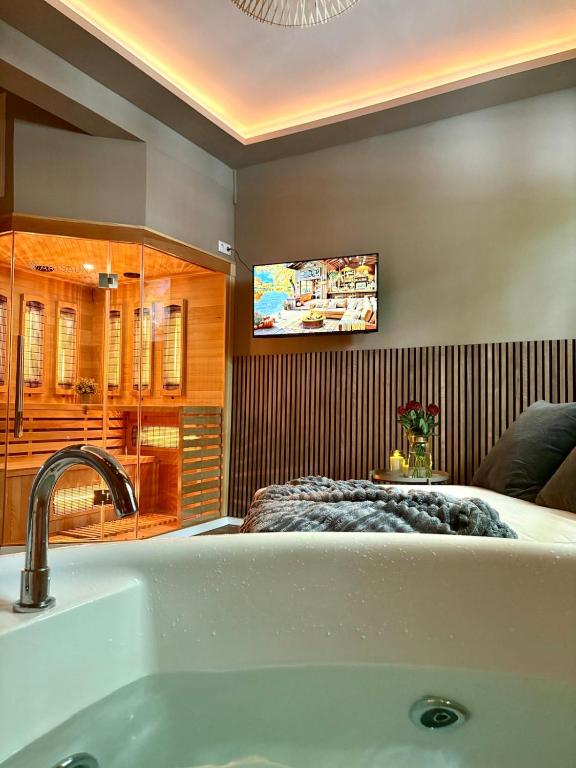 My happy place - Apartment mit Sauna & Whirlpool - B&B Essen