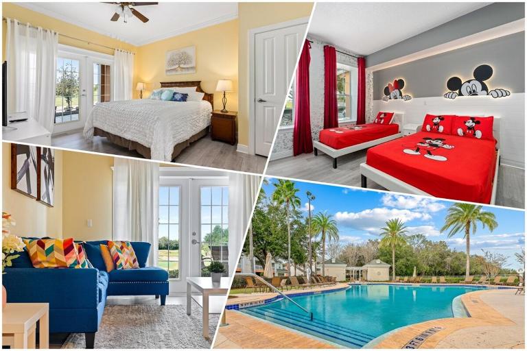 Mickey 3bed Condo 20 min to Disney! Pools & Gym - Bed and Breakfast Kissimmee