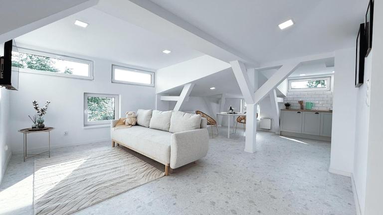 A Tranquil Attic Retreat Near Old Town - B&B Bydgoszcz