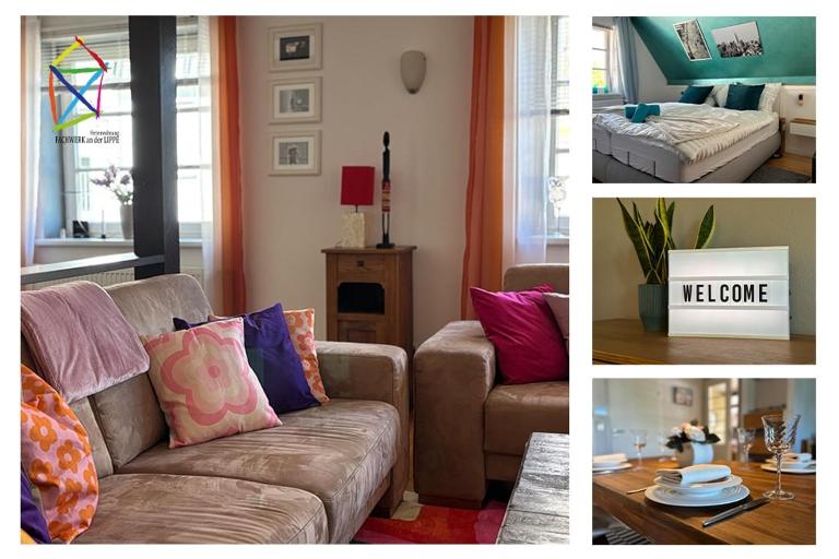 Charmante 120qm Dachgeschoß-Wohnung - Chambres d'hôtes Lippstadt