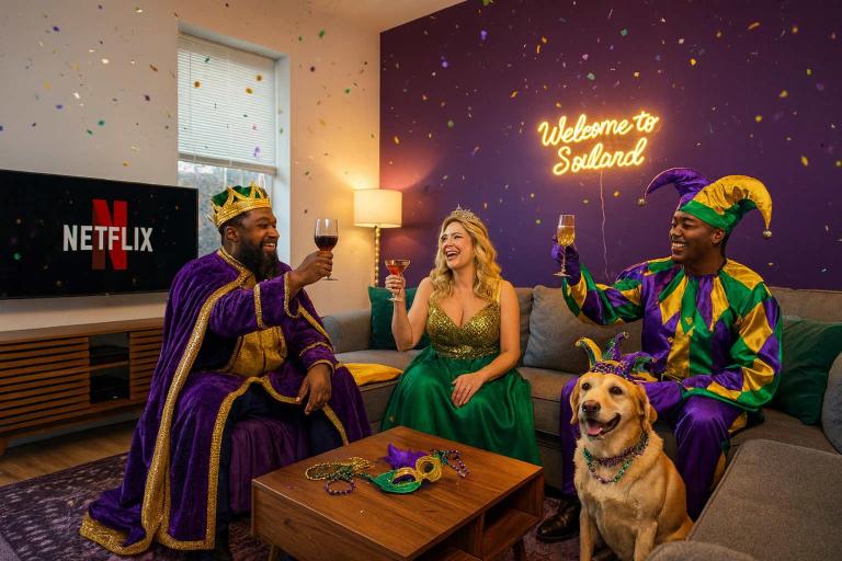 Mardi Gras Hideaway Cozy 2BR in Soulard - Bed and Breakfast Soulard