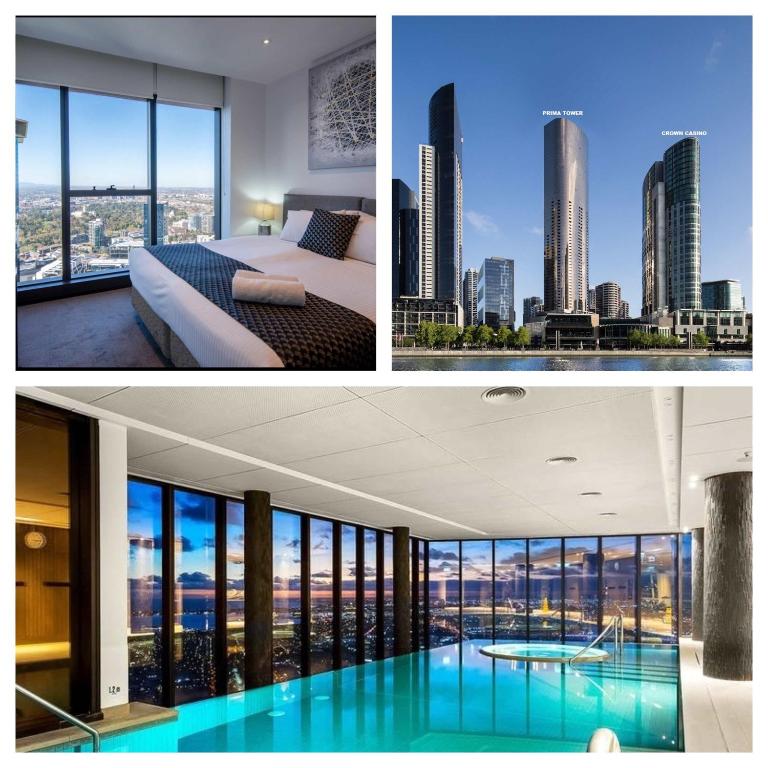 Prima Tower - Luxury Apartment Opposite to Casino and MCEC - B&B Melbourne