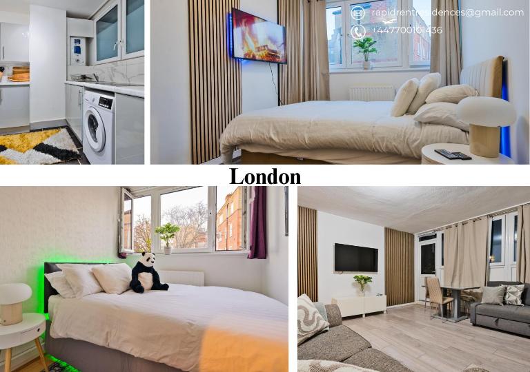 Central London Base 3BR Sleeps 8 Family Friendly - Chambres d'hôtes Londres