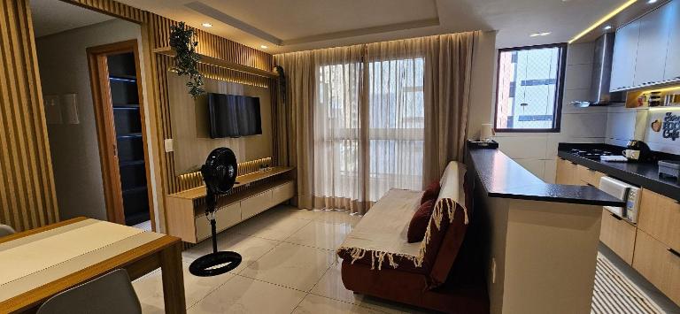Belo apê 2Q c/ piscina a 200m do mar - Intermares - Chambres d'hôtes Cabedelo