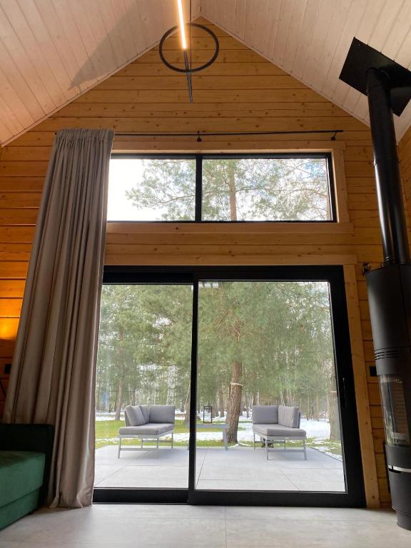 Na Wrzosowej, domy z bala PREMIUM, blisko Suntago - Chambres d'hôtes Franciszków