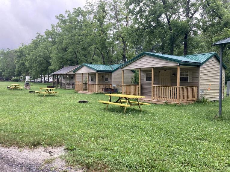 Rustic Cabin Rental on Family-Friendly Campsite near Harrisburg, Pennsylvania - B&B Millmont