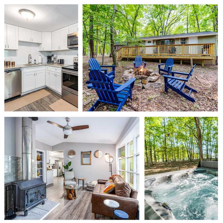 Cozy & Modern w Hot Tub, Fire Pit, Grill & Pond - B&B Morton Grove